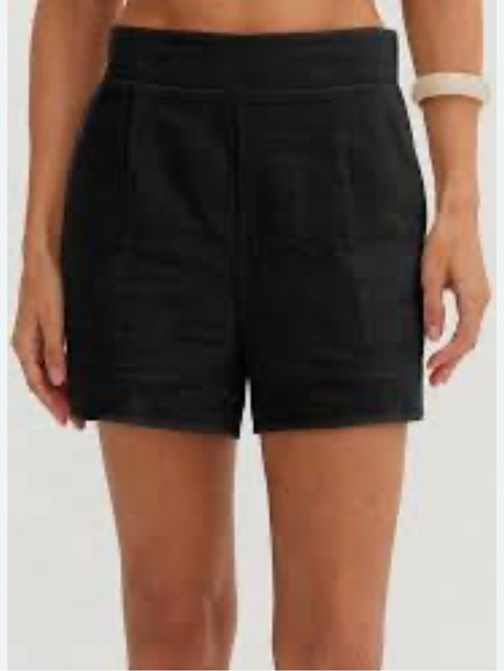 Gianni Bini Black High-Waist Tailored Shorts